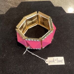 Park Lane Pink and Gold Geometric Bracelet